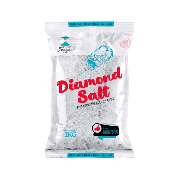 Diamond salt 1kg big bag packing private label low moq sea salt Quality Egyptian product Purity Natural sea salt Sea salt for cooking iodized salt