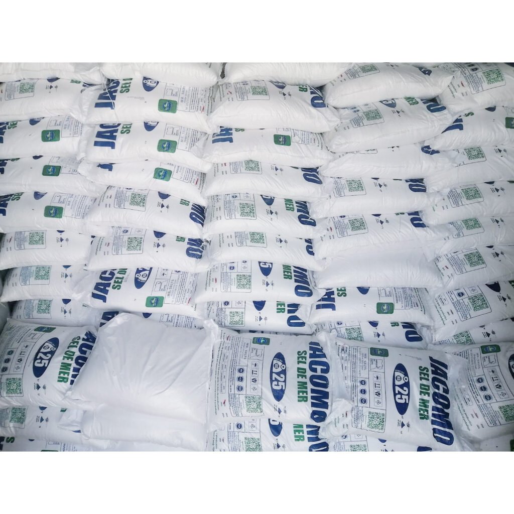 Standard Salt Jacomo Refined Salt 25kg Best Egyptian Sea Salt Iodized Food Grade ...