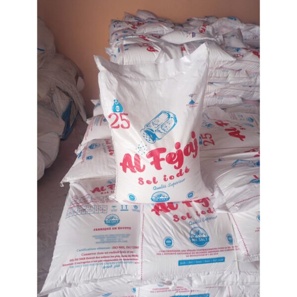Al Fejaj 25kg Refined Table Salt – High Purity Edible Grade | Food Industry Use | Egyptian Bulk Supply | OEM & Private Label - Image 3