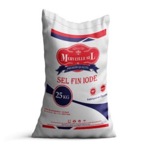 Merveillesel fine iodized salt 25 kg