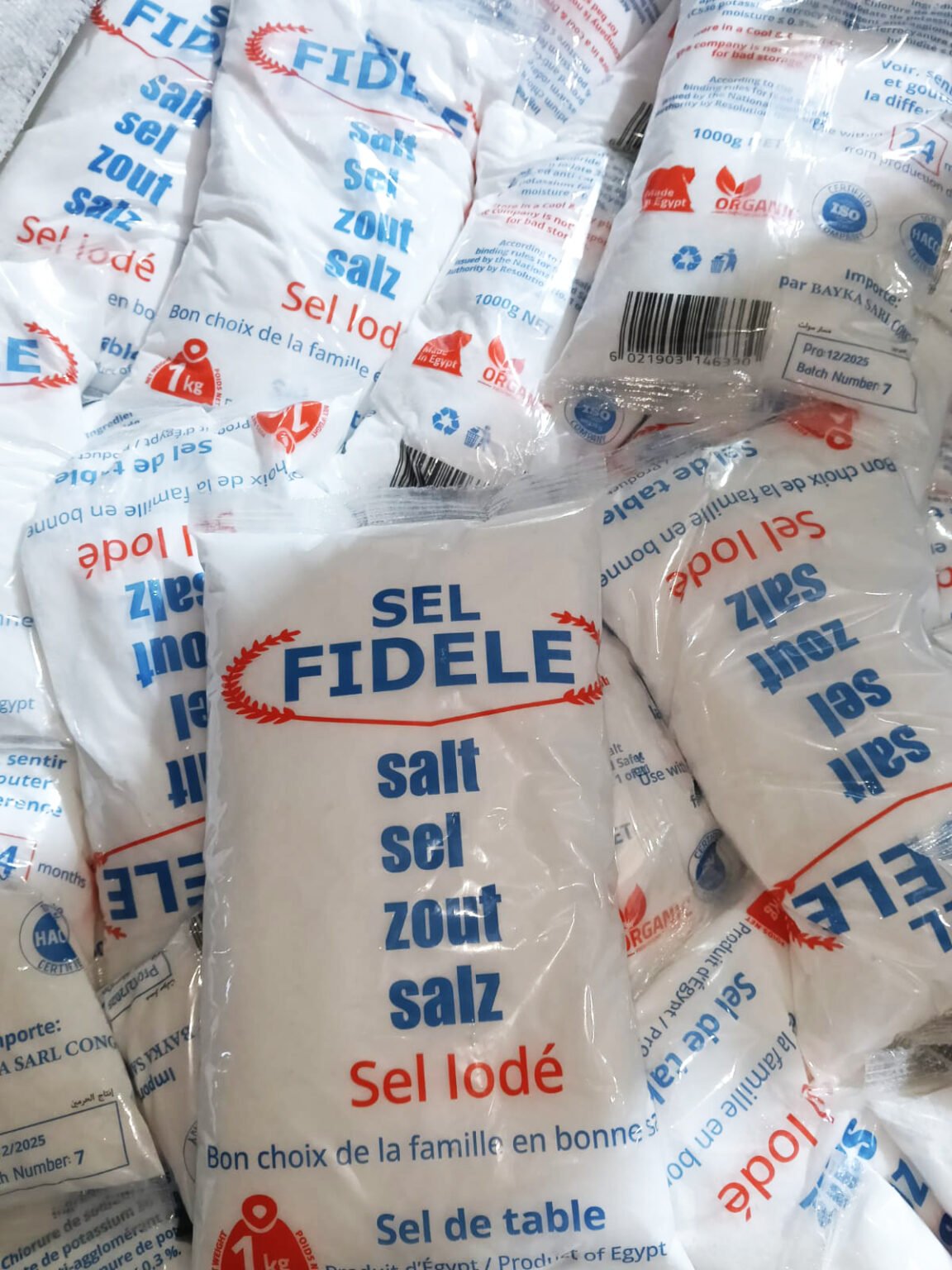 Fidele Fidele - 1 KG refined Iodized Table Salt High Purity Edible Grade Food ...