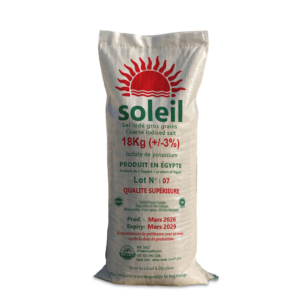 Soleil Brand 18kg Iodized Egyptian Salt | Refined Table Salt