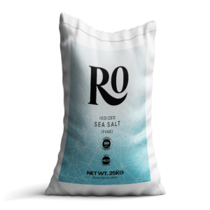 RO Fine Iodized Sea Salt Refined Table Salt 25kg Polypropylene Bag